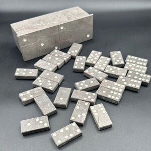 Gray Stone Domino Set
